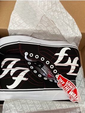 Foo Fighters X Vans Black White High-Top Sneakers